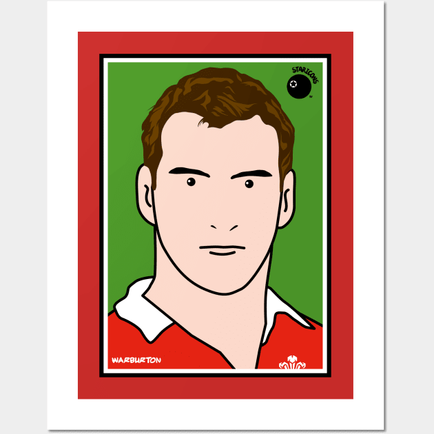 Sam Warburton, Wales rugby union player Wall Art by stariconsrugby